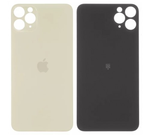 Задня панель корпусу для iPhone 11 Pro Max, золотиста, не потрібно знімати скло камери, big hole, matte gold Задня панель корпусу для iPhone 11 Pro Max, золотиста, не потрібно знімати скло камери, big hole, matte gold