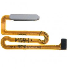 Шлейф для Samsung M146 Galaxy M14, кнопки включения, сканера отпечатка пальца (Touch ID), серебристый (Silver), Original (PRC)