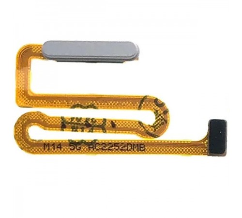 Шлейф для Samsung M146 Galaxy M14, кнопки включения, сканера отпечатка пальца (Touch ID), серебристый (Silver), Original (PRC)