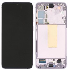 Дисплей для Samsung S916 Galaxy S23 Plus, фиолетовый (Lavender), с рамкой, Original, сервисная упаковка, #GH82-30477D