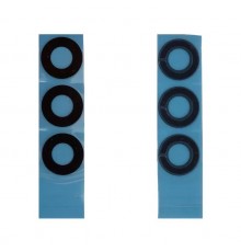 Стекло камеры для Samsung A556 Galaxy A55, черное, без рамки, комплект 3 шт.