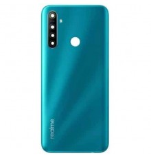 Задня панель корпусу для Realme 5 Pro, Realme Q, зелена (Crystal Green) + скло камери