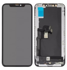 Дисплей для iPhone XS, чорний, з рамкою, Copy, Tianma, (TFT)
