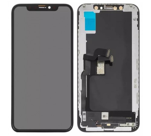 Дисплей для iPhone XS, черный, с рамкой, Copy, Tianma, (TFT)