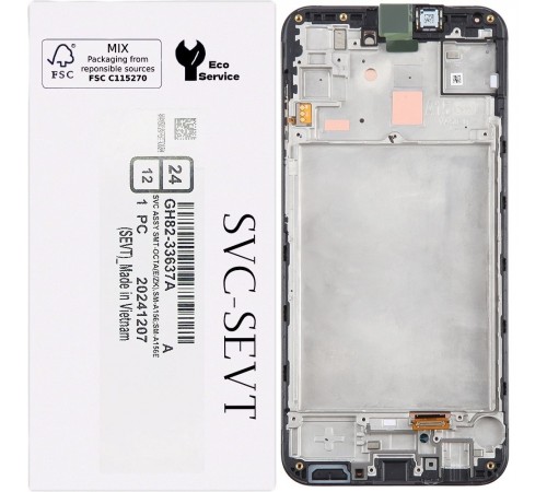 Дисплей для Samsung A155 Galaxy A15, A156 Galaxy A15 5G, черный, с рамкой, Original