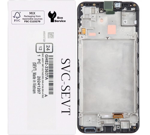 Дисплей для Samsung A155 Galaxy A15, A156 Galaxy A15 5G, черный, с рамкой, Original Дисплей для Samsung A155 Galaxy A15, A156 Galaxy A15 5G, черный, с рамкой, Original