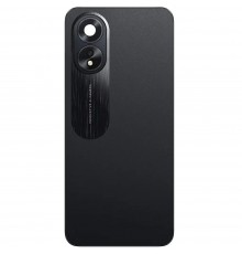 Задня панель корпуса для Oppo A18, чорна (Glowing Black) + скло камери