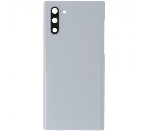Задняя панель корпуса для Samsung N970F Galaxy Note 10, белая (Aura White) + стекло камеры Задняя панель корпуса для Samsung N970F Galaxy Note 10, белая (Aura White) + стекло камеры