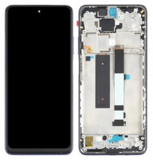 Дисплей для Xiaomi Redmi Note 9 Pro 5G, синій (Atlantic Blue), з рамкою, Оригінал, M2007J17C