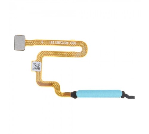 Шлейф для Xiaomi Poco M4 Pro 5G, Redmi Note 11 5G, сканера отпечатка пальца (Touch ID), голубой, Original (PRC)