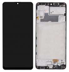 Дисплей для Samsung M325 Galaxy M32, черный, с рамкой, Copy (TFT)