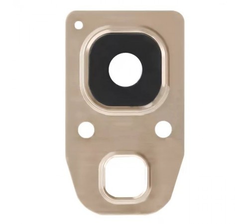 Скло камери для Samsung A320 Galaxy A3 2017, A520, A720, золотисте, з рамкою