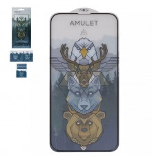 Захисне скло iNobi Amulet для Apple iPhone 13, iPhone 13 Pro, iPhone 14, iPhone 16e, Full Glue, Anti-Static, чорний
