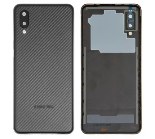 Задняя панель корпуса для Samsung A022F Galaxy A02, черная