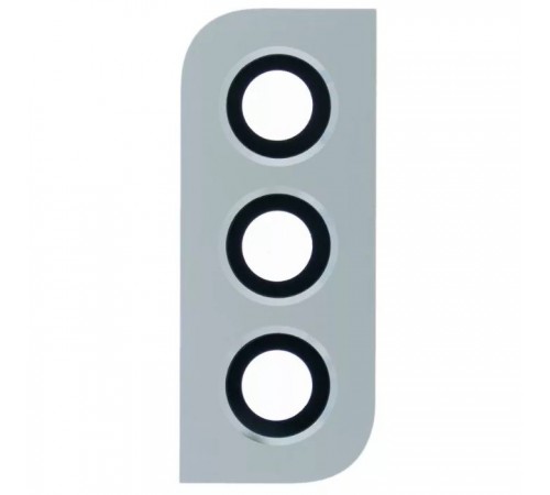 Стекло камеры для Samsung S901B Galaxy S22 5G, белое, с рамкой