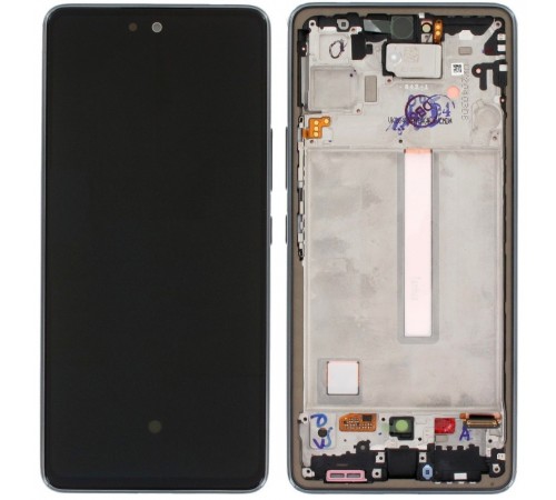 Дисплей для Samsung A536 Galaxy A53 5G, черный, с рамкой, Copy (TFT)