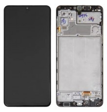Дисплей для Samsung M325 Galaxy M32, черный, с рамкой, Original, сервисная упаковка, #GH82-26193A/GH82-25981A