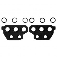 Скло камери для Samsung A325 Galaxy A32, чорне, з рамкою, комплект 3 шт.