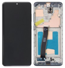 Дисплей для Samsung G988 Galaxy S20 Ultra, серый (Cosmic Grey), с рамкой, Copy (TFT)