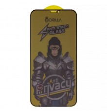 Защитное стекло для Apple iPhone 11, iPhone XR, совместимо с чехлом, Full Glue, Anti-Static, Anti-Peeping, черный, gorilla