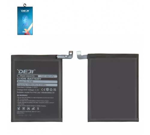 Акумулятор Deji HB486586ECW для Huawei Mate 30, Nova 7i, P40 Lite, Li-ion, 3,82 В, 4200 мАг
