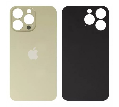 Задня панель корпусу для iPhone 14 Pro, золотиста, потрібно зняти скло камери, small hole