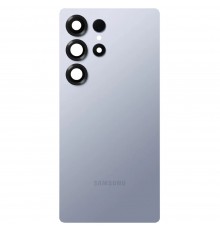Задня панель корпуса для Samsung S938 Galaxy S25 Ultra, голуба + скло камери, з компонентами, Original (PRC), titanium silver blue