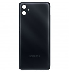 Задняя панель корпуса для Samsung A042 Galaxy A04e, черная (Black) + стекло камеры