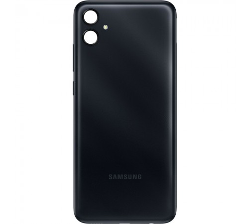 Задняя панель корпуса для Samsung A042 Galaxy A04e, черная (Black) + стекло камеры