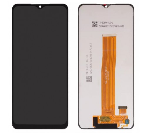Дисплей для Samsung M127 Galaxy M12, черный, без рамки, (Box) M127F_REV0.1