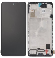 Дисплей для Xiaomi Redmi Note 10 Pro, чорний, з рамкою, Copy (TFT), M2101K6G