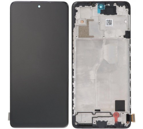 Дисплей для Xiaomi Redmi Note 10 Pro, чорний, з рамкою, Copy (TFT), M2101K6G