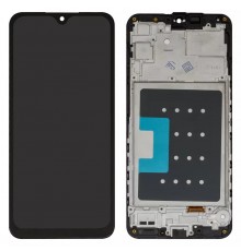 Дисплей для Samsung A166 Galaxy A16 5G, черный, с рамкой, Сopy (TFT)