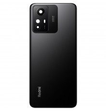 Задня панель корпусу для Xiaomi Redmi Note 12S, чорна (Onyx Black) + скло камери