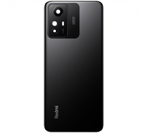 Задня панель корпусу для Xiaomi Redmi Note 12S, чорна (Onyx Black) + скло камери