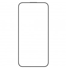 Захисне скло для Apple iPhone 15 Pro, 0.3mm, 2.5D, 9H, Glass Pro+, Full Coverage Screen Protector, Momax (PZAP23MF1D), чорний