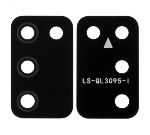 Скло камери для Samsung A025F/DS Galaxy A02s, чорне, без рамки