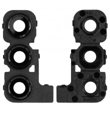 Скло камери для Samsung A245 Galaxy A24, чорне, з рамкою