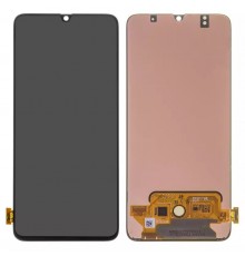 Дисплей для Samsung A705 Galaxy A70, черный, без рамки, Оригинал (переклеено стекло)