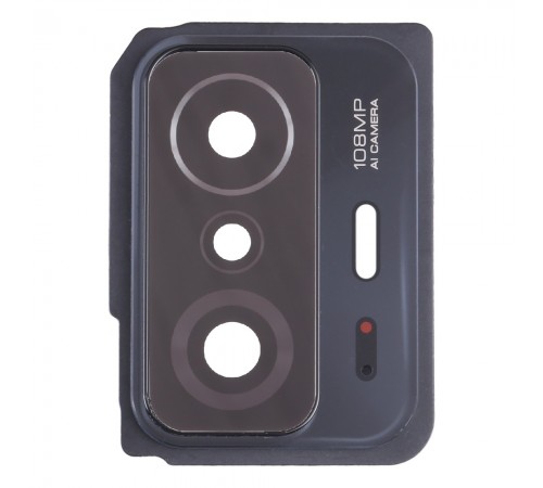 Стекло камеры для Xiaomi 11T, 11T Pro, серое, с рамкой, Original (PRC)