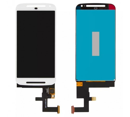 Дисплей для Motorola XT1062 Moto G2, XT1063 Moto G2, XT1064 Moto G2, XT1068 Moto G2, білий, без рамки, Original (PRC)