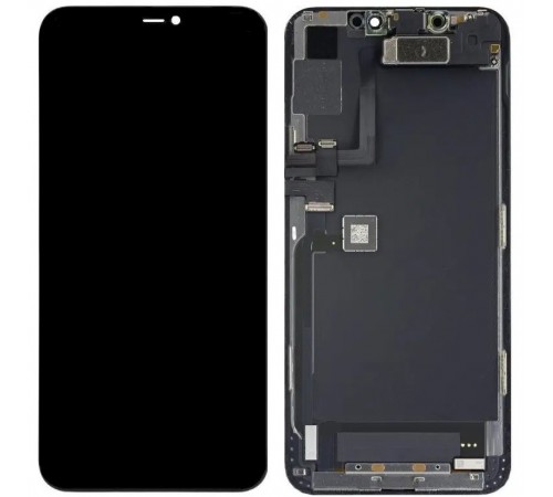Дисплей для iPhone 11 Pro Max, черный, с рамкой, Original (PRC), с верхним шлейфом