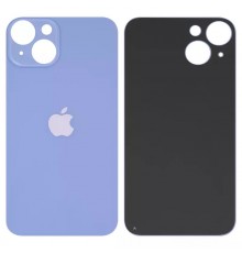 Задняя панель корпуса для iPhone 14, синяя, не нужно снимать стекло камеры, big hole