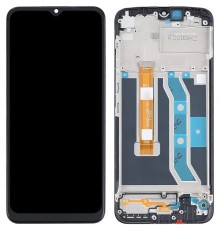 Дисплей для Realme C25Y, черный, с рамкой, Original (PRC)