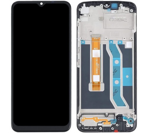 Дисплей для Realme C25Y, чорний, з рамкою, Original (PRC)