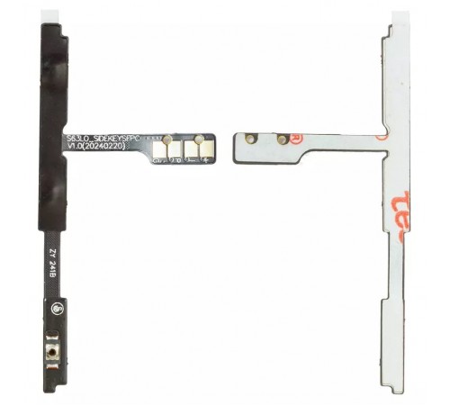 Шлейф для ZTE Blade A35, Blade A55, кнопки включения, кнопок громкости звука