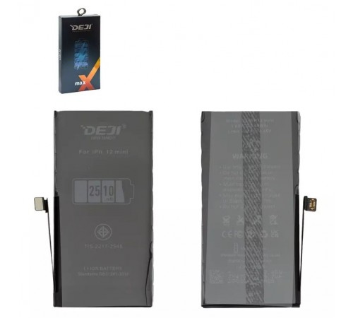 Аккумулятор Deji для Apple iPhone 12 mini, Li-ion, 3,85 B, 2510 мАч, повышенная ёмкость, original IC