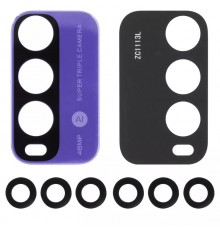 Стекло камеры для Xiaomi Redmi 9T, синее, без рамки, комплект 4 шт., twilight Blue