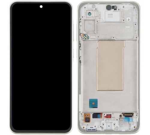 Дисплей для Samsung A366 Galaxy A36, с рамкой, зеленый (Lime), Original