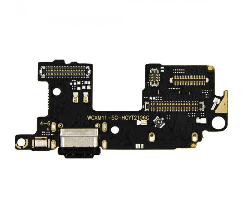 Шлейф для Xiaomi Mi 11, коннектора зарядки, микрофона, плата зарядки